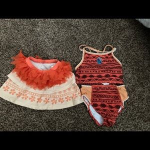 Disney Moana swimsuit Toddler size 3